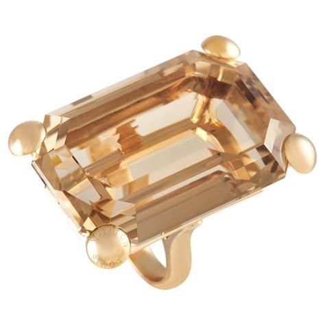 Louis Vuitton 130.00ct Smoky Quartz and 18K Ring